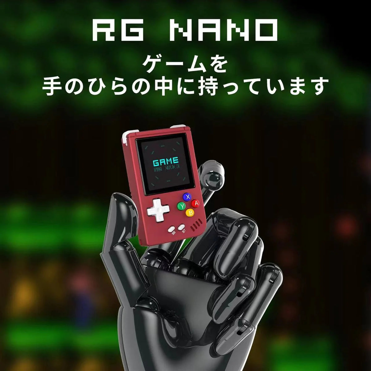 ANBERNIC RG Nano ブルー エミュレータ ゲーム 本体 - テレビゲーム