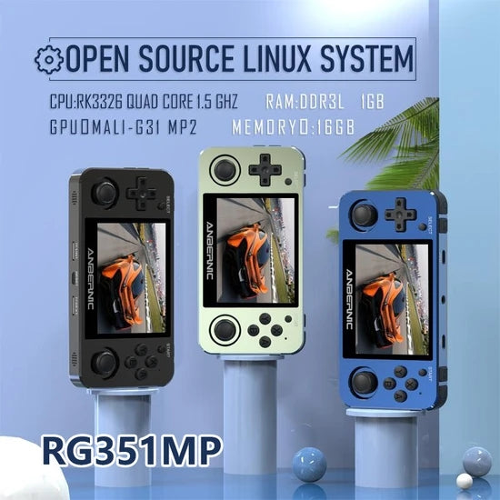 RG351MP RK3326 ポータブルゲーム機 3.5インチ Open Source Linuxシステム 振動モーター 多種シミュレータ互