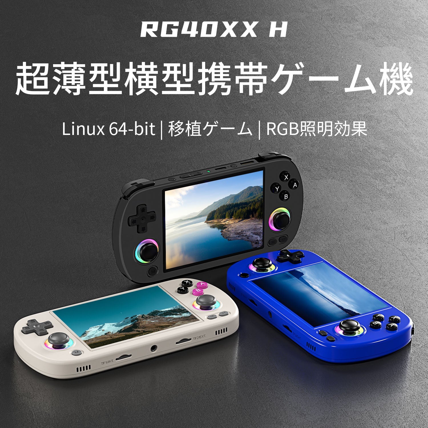 ANBERNIC RG40XX H ポータブルゲーム機 Linuxシステム 4.0インチ レトロゲーム機 WIFI/Bluetooth 4. –  whatskogame