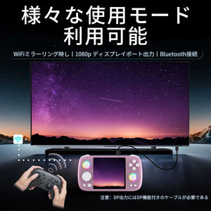 Anbernic RG Cube Unisoc T820 ハンドヘルドゲーム機 Android13システム 3.95インチ1:1タッチスクリーン WiFi/Bluetooth機能 ホールジョイスティック  128GB