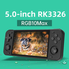 画像をギャラリービューアに読み込む, 【Amazon配送】RGB10MAX RK3326ハンドヘルドゲーム機wifi/Bluetoothモード 3Dジョイスティック 5インチIPSスクリーン 4200ｍAｈ 64GB
