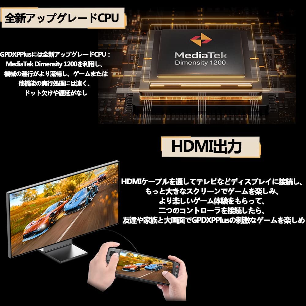 GPD XP Plus Androidゲーム機 国内正規版 MediaTek Dimensity1200（8